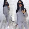 Casual Knitted Tracksuit Turtleneck