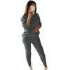 Sweater Top+Pants Knitted Suit O-Neck