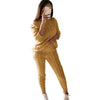 Sweater Top+Pants Knitted Suit O-Neck