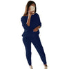 Sweater Top+Pants Knitted Suit O-Neck