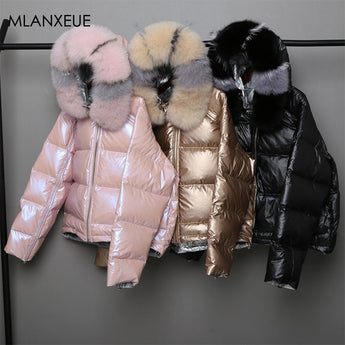 Fur Hooded Down Coats Women